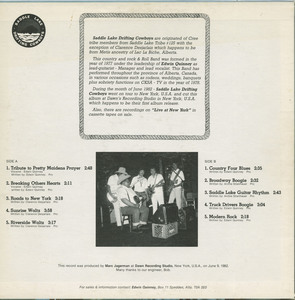 Saddle lake drifting cowboys   st back