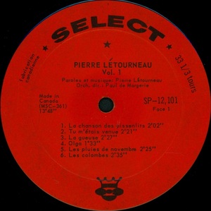 L%c3%a9tourneau pierre vol 1 mono 1963 disque face 1