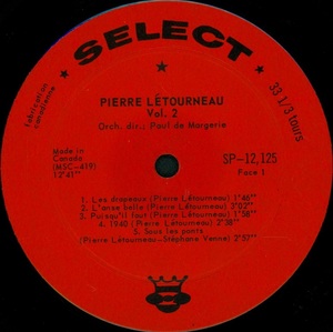 L%c3%a9tourneau pierre vol 2 mono 1964 disque face 1