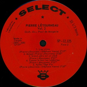 L%c3%a9tourneau pierre vol 2 mono 1964 disque face 2