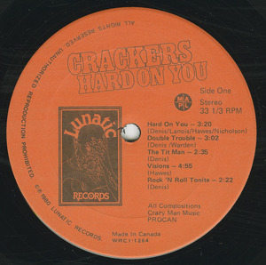 Crackers   hard on you label 01