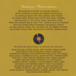 Susie arioli band that's for me 2004 livret dos