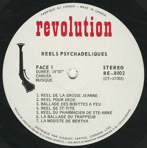 Reels psychadeliques   volume 1 label 01