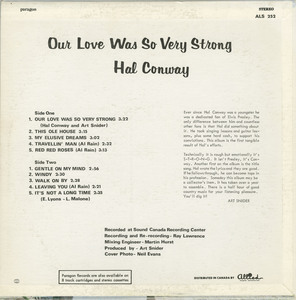 Hal conway   our love was so very strong back
