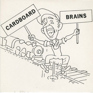45 cardboard brains the white ep front