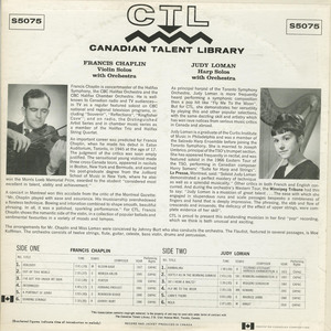 Judy loman   francis chaplin   harmonics for harp back