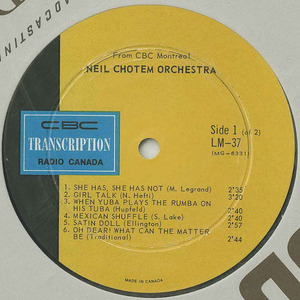 Neil chotem cbc lm 37 label 01