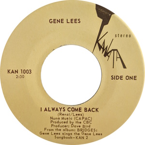 Gene lees i always come back kanata a
