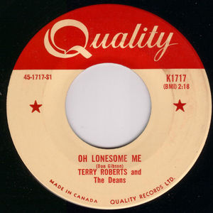 45 terry roberts and the deans oh lonesome me vinyl