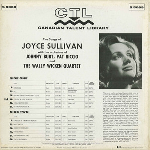 Joyce sullivan   the songs of ctl 5069 front