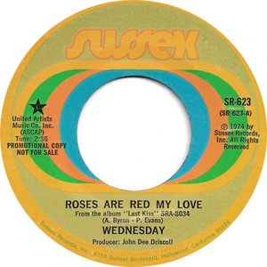 Wednesday roses are red my love 1974 a