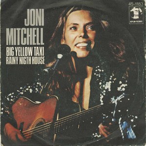 45 joni mitchell big yellow taxi pic sleeve portugal