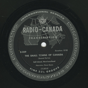Cbc the small towns of canada bell island nfld label