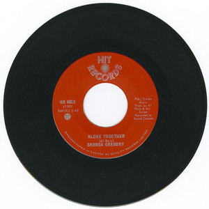 45 brenda gregory   alone together red vinyl 01