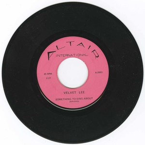 45 velvet lee something to sing about