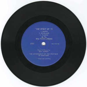 45 neil harris spirit of 1970 %28manitoba theme song%29 vinyl
