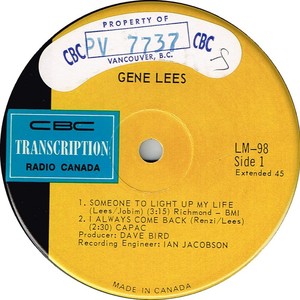 Gene lees someone to light up my life cbc radio canada transcription ai