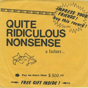 45 quite ridiculous nonsense attitude pic sleeve front