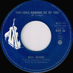 Dahms  gail   this song reminds me of you bw here it comes again %281%29