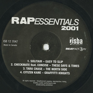 Va beat factory rap essentials 2001 label 01