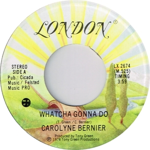 Carolyne bernier whatcha gonna do london