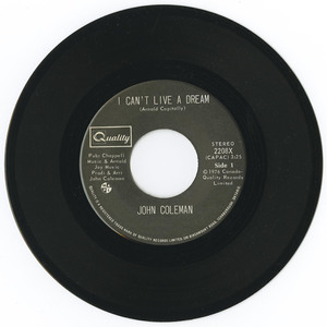 45 john coleman i can't live a dream