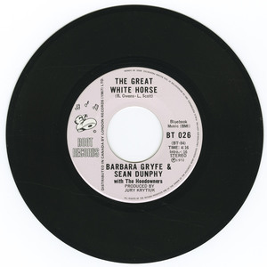 45 barbara gryfe   the great white horse vinyl 01