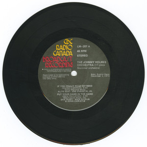 45 johnny holmes orchestra   17 piece montreal orchestra vinyl 01