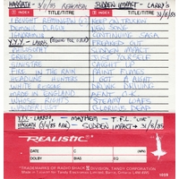 Rehearsal 1985-03-11