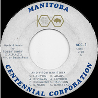Manitoba 100 Rock Version b/w Manitoba 100