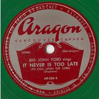 It Never Is Too Late (To Call Upon the Lord) // I Called Your Name