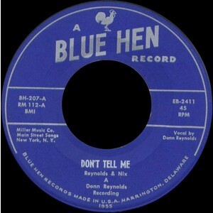 Don't Tell Me b/w Blue Mountain Waltz