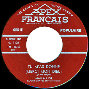 Tu M'as Donné (Merci Mon Dieu) b/w Tu Te Souviens