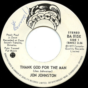 Thank God for the Man b/w Manitoba (Just Short of Nashville)