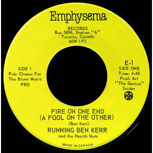 A Fire On One End (A Fool On The Other) b/w Joanne My Joanne