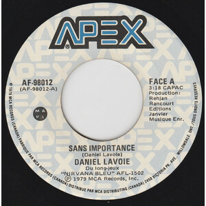 Sans Importance b/w Boule qui Roule