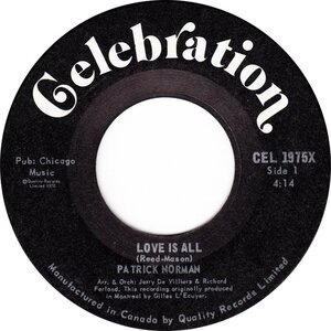 Love Is All b/w That's Part of Being Your Man