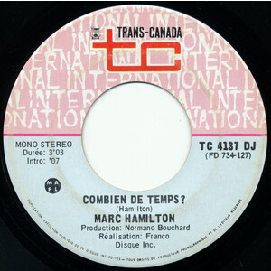  Combien De Temps? b/w Combien De Temps? (promo omly)