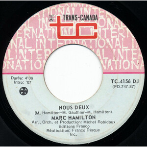 Nous Deux b/w Nous Deux (promo only)