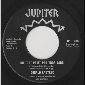 Juste Un Tout Petit Peu Trop Tard (It's just a little bit too late) b/w Laure Lee