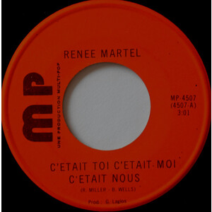 C'était Toi, C'était Moi, C'était Nous	b/w C'était Toi, C'était Moi, C'était Nous version instrumentale