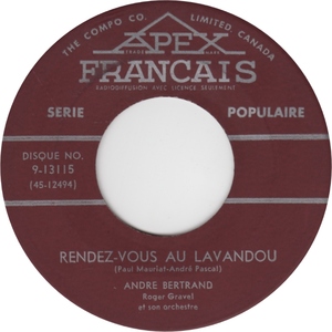 Rendez-vous Au Lavandou b/w A La Vie, A La Mort