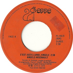 C'est Juste Lundi, Angèle b/w Y'a Une étoile Pour Vous