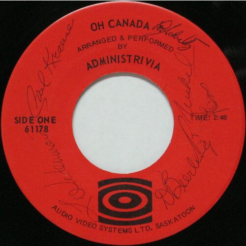 Oh Canada b/w Something To Sing About