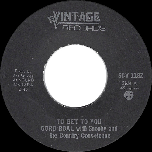 To Get to You b/w Bluenose