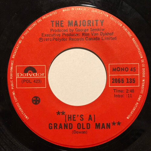 (He's a) Grand Old Man b/w For My Woman