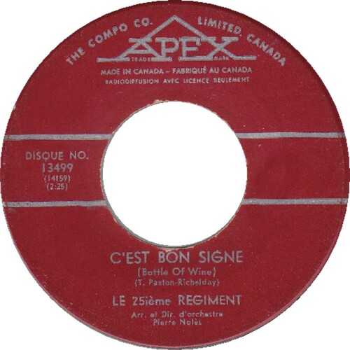 C'est bon signe (Bottle of Wine) b/w C'est le temps d'aimer (Zabadak)