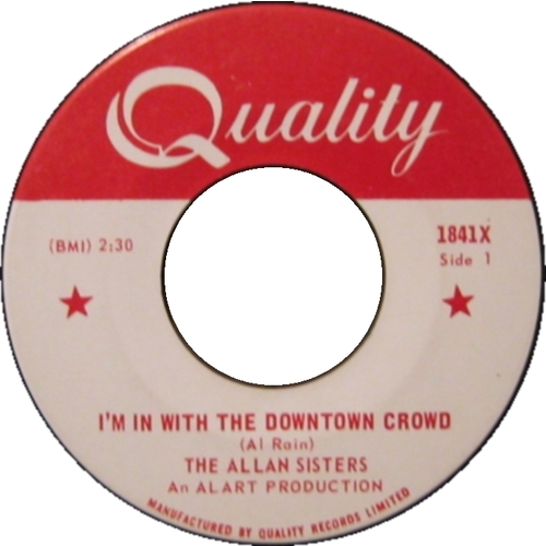 I'm In With The Downtown Crowd b/w Give It Up Girl