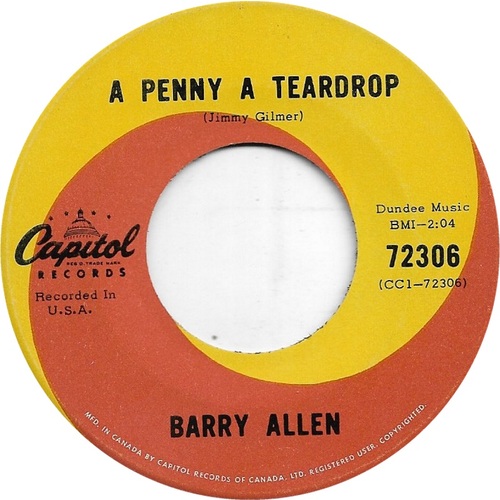 Penny A Teardrop b/w Love Me Again
