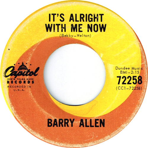 It's Alright With Me Now b/w Never You Mind